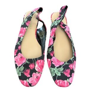 Christian Siriano Slingback shoes Floral design Size 9